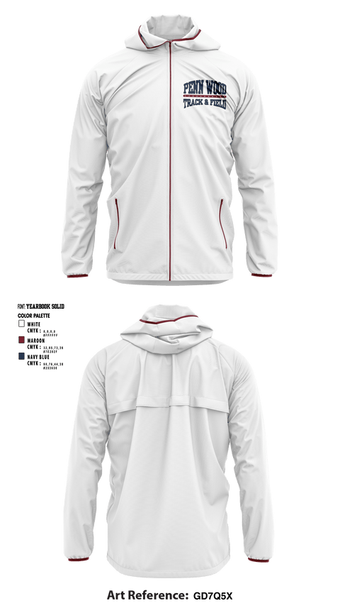 Windbreaker, PENN WOOD Highschool, Track & Field, Teamtime, Team time, sublimation, custom sports apparel, team uniforms, spirit wear, spiritwear, sports uniforms, custom shirts, team store, custom team store, fundraiser sports, apparel fundraiser