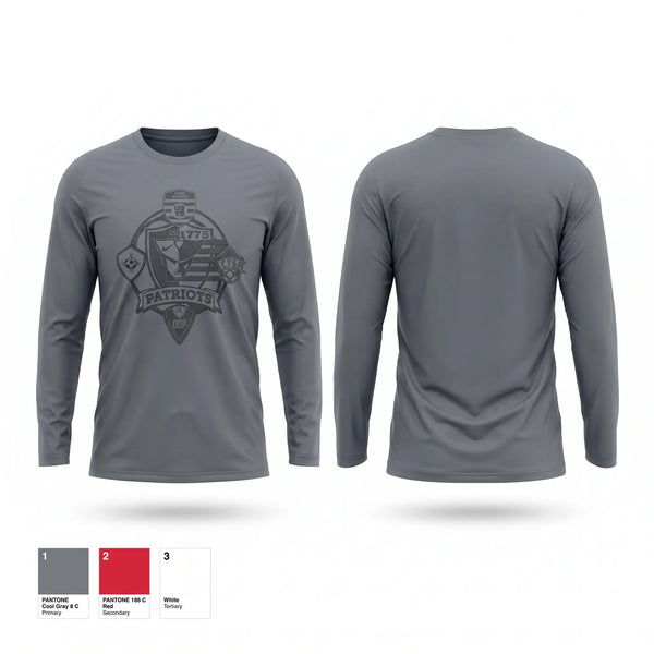 Long Sleeve Performance Shirt, Patriots United FC, Men's Soccer, Teamtime, Team time, sublimation, custom sports apparel, team uniforms, spirit wear, spiritwear, sports uniforms, custom shirts, team store, custom team store, fundraiser sports, apparel fundraiser