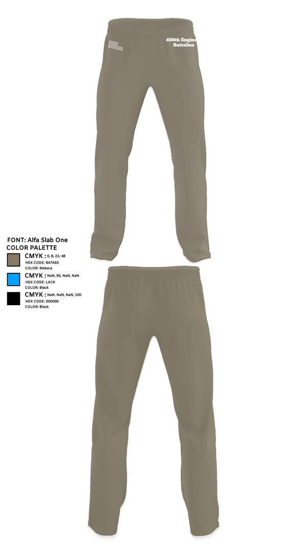 Sweatpants, 450th Engineer Battalion, Army, Teamtime, Team time, sublimation, custom sports apparel, team uniforms, spirit wear, spiritwear, sports uniforms, custom shirts, team store, custom team store, fundraiser sports, apparel fundraiser