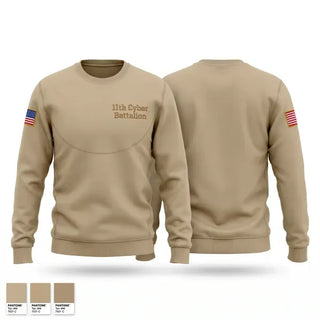 Crew Neck Sweatshirt, 11th Cyber Battalion, Army, Teamtime, Team time, sublimation, custom sports apparel, team uniforms, spirit wear, spiritwear, sports uniforms, custom shirts, team store, custom team store, fundraiser sports, apparel fundraiser