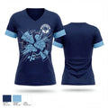 Buffalo stampede sled hockey team 50782390 Women's Short Sleeve V-neck Shirt - 1