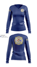 Canaan Protective Fire Company 9726270 Women's Long Sleeve V-neck Shirt - 21