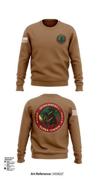 Crew Neck Sweatshirt, Detachment 1, 24th MDSB, , Teamtime, Team time, sublimation, custom sports apparel, team uniforms, spirit wear, spiritwear, sports uniforms, custom shirts, team store, custom team store, fundraiser sports, apparel fundraiser