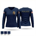 Strafford Police Department 10367410 Women's Long Sleeve V-neck Shirt - 1
