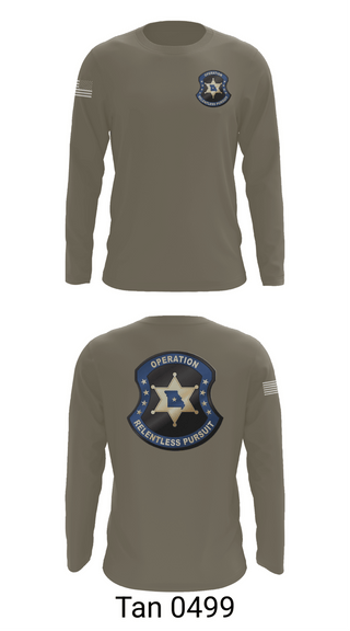 Long Sleeve Performance Shirt, Operation Relentless Pursuit, Police, Teamtime, Team time, sublimation, custom sports apparel, team uniforms, spirit wear, spiritwear, sports uniforms, custom shirts, team store, custom team store, fundraiser sports, apparel fundraiser