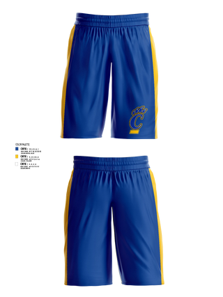 Womens Basketball Shorts, Campbellsport Cougars, Women's Basketball, Teamtime, Team time, sublimation, custom sports apparel, team uniforms, spirit wear, spiritwear, sports uniforms, custom shirts, team store, custom team store, fundraiser sports, apparel fundraiser