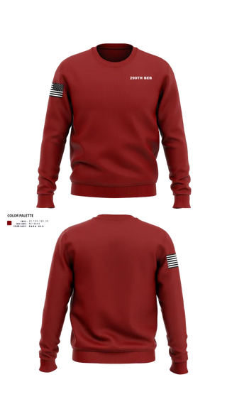 Crew Neck Sweatshirt, 299th BEB, Army, Teamtime, Team time, sublimation, custom sports apparel, team uniforms, spirit wear, spiritwear, sports uniforms, custom shirts, team store, custom team store, fundraiser sports, apparel fundraiser