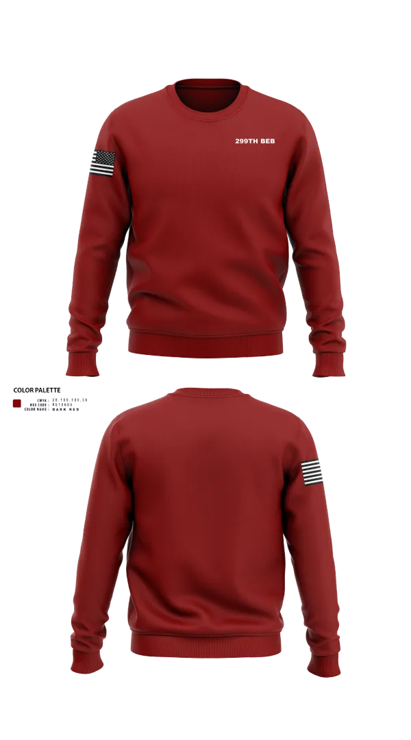 Crew Neck Sweatshirt, 299th BEB, Army, Teamtime, Team time, sublimation, custom sports apparel, team uniforms, spirit wear, spiritwear, sports uniforms, custom shirts, team store, custom team store, fundraiser sports, apparel fundraiser