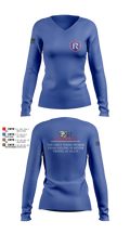 RICS Raiders 86682498 Women's Long Sleeve V-neck Shirt - 10