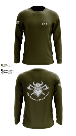 Long Sleeve Performance Shirt, 148th E.S.T., Police, Teamtime, Team time, sublimation, custom sports apparel, team uniforms, spirit wear, spiritwear, sports uniforms, custom shirts, team store, custom team store, fundraiser sports, apparel fundraiser