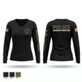 Emergency Service Unit 73218876 Women's Long Sleeve V-neck Shirt - 1
