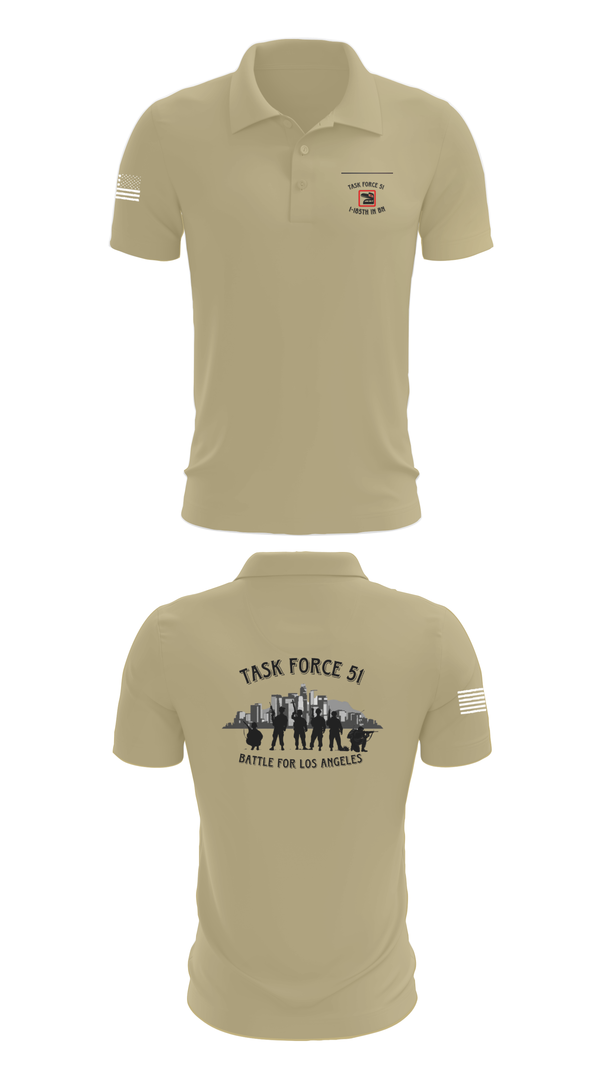 Short Sleeve Performance Polo, 1-185th IN BN, , Teamtime, Team time, sublimation, custom sports apparel, team uniforms, spirit wear, spiritwear, sports uniforms, custom shirts, team store, custom team store, fundraiser sports, apparel fundraiser