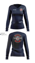 Gallatin Fire Department Station 4 20459748 Women's Long Sleeve V-neck Shirt - 70