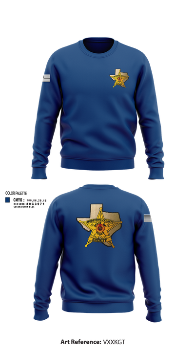 Hudspeth county sheriff office 47128359 Crew Neck Sweatshirt - 2