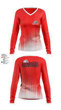 Quinter XC 55389153 Women's Long Sleeve V-neck Shirt - 100