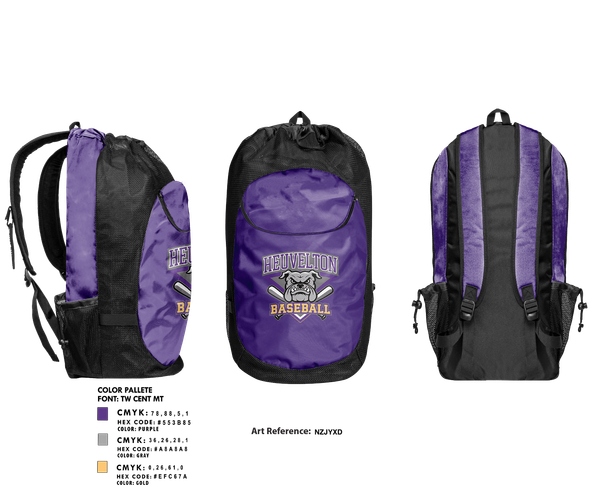 Gear Bag, Heuvelton Baseball, Baseball, Teamtime, Team time, sublimation, custom sports apparel, team uniforms, spirit wear, spiritwear, sports uniforms, custom shirts, team store, custom team store, fundraiser sports, apparel fundraiser