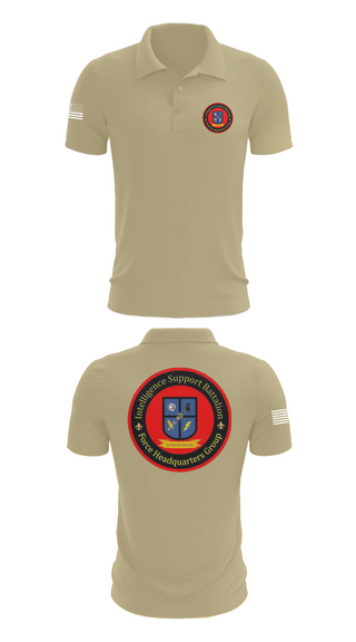 Short Sleeve Performance Polo, Intelligence Support Battalion, , Teamtime, Team time, sublimation, custom sports apparel, team uniforms, spirit wear, spiritwear, sports uniforms, custom shirts, team store, custom team store, fundraiser sports, apparel fundraiser