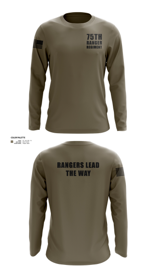 Long Sleeve Performance Shirt, 75th ranger regiment, Army, Teamtime, Team time, sublimation, custom sports apparel, team uniforms, spirit wear, spiritwear, sports uniforms, custom shirts, team store, custom team store, fundraiser sports, apparel fundraiser