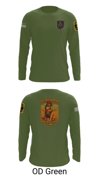 Long Sleeve Performance Shirt, SCC 10th Field Hospital, , Teamtime, Team time, sublimation, custom sports apparel, team uniforms, spirit wear, spiritwear, sports uniforms, custom shirts, team store, custom team store, fundraiser sports, apparel fundraiser