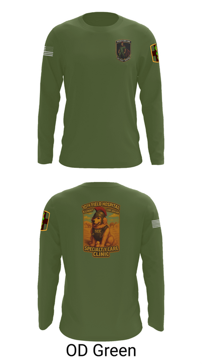 SCC 10th Field Hospital 86139824 Long Sleeve Performance Shirt 46