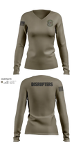 12 CABS 85132731 Women's Long Sleeve V-neck Shirt - 112