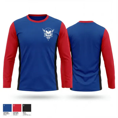 Dover Academy Blue Devils 76497480 Long Sleeve Performance Shirt 1