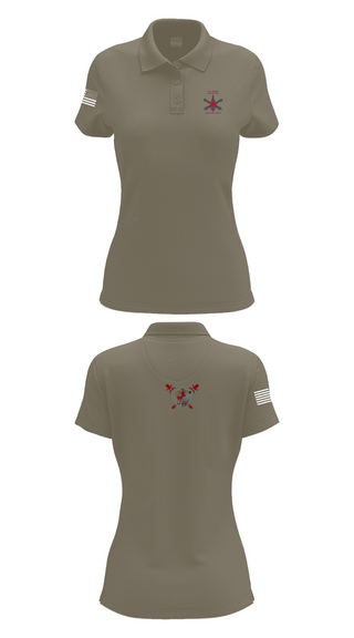 Womens Short Sleeve Performance Polo, 5-4 ADAR, Army, Teamtime, Team time, sublimation, custom sports apparel, team uniforms, spirit wear, spiritwear, sports uniforms, custom shirts, team store, custom team store, fundraiser sports, apparel fundraiser