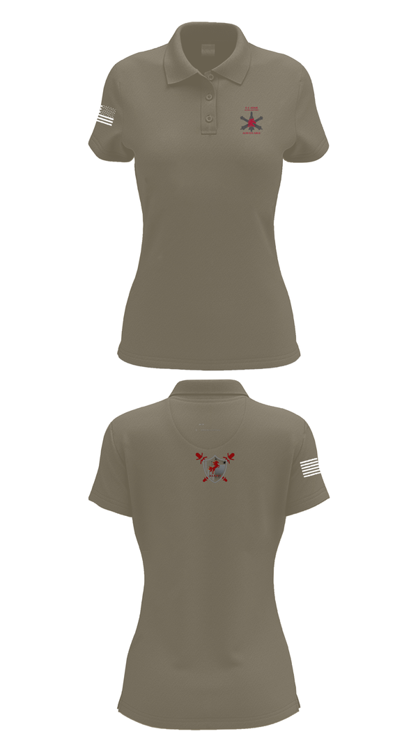 Womens Short Sleeve Performance Polo, 5-4 ADAR, Army, Teamtime, Team time, sublimation, custom sports apparel, team uniforms, spirit wear, spiritwear, sports uniforms, custom shirts, team store, custom team store, fundraiser sports, apparel fundraiser