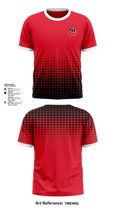 Short Sleeve Performance Shirt, CSU East Bay Track & Field, Track & Field, Teamtime, Team time, sublimation, custom sports apparel, team uniforms, spirit wear, spiritwear, sports uniforms, custom shirts, team store, custom team store, fundraiser sports, apparel fundraiser