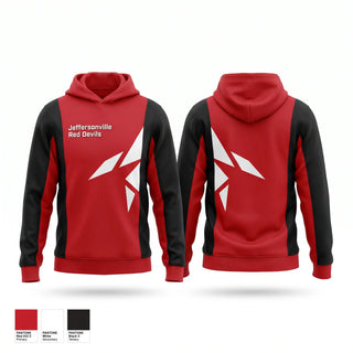 Hoodie, Jeffersonville Red Devils, , Teamtime, Team time, sublimation, custom sports apparel, team uniforms, spirit wear, spiritwear, sports uniforms, custom shirts, team store, custom team store, fundraiser sports, apparel fundraiser