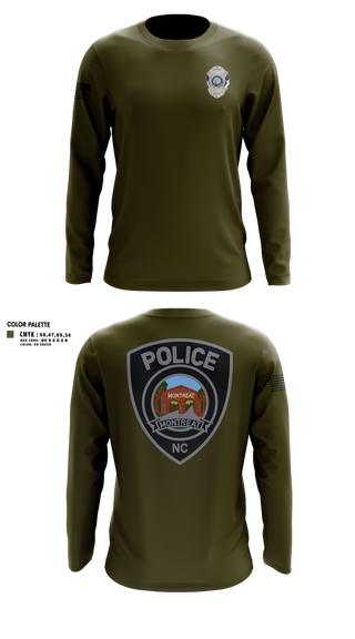 Long Sleeve Performance Shirt, Montreat Police Department, Police, Teamtime, Team time, sublimation, custom sports apparel, team uniforms, spirit wear, spiritwear, sports uniforms, custom shirts, team store, custom team store, fundraiser sports, apparel fundraiser