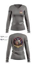 City Of Greer FD Women's Long Sleeve V-neck Shirt - 9