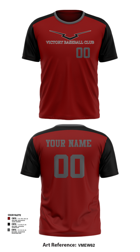 Short Sleeve Performance Shirt, Victory Baseball, Baseball, Teamtime, Team time, sublimation, custom sports apparel, team uniforms, spirit wear, spiritwear, sports uniforms, custom shirts, team store, custom team store, fundraiser sports, apparel fundraiser