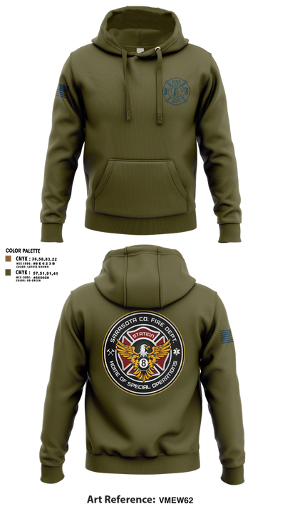 Sarasota County Fire Department 14494390 Hoodie - 10