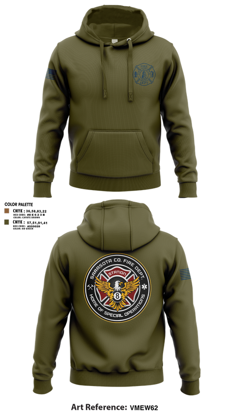 Hoodie, Sarasota County Fire Department, , Teamtime, Team time, sublimation, custom sports apparel, team uniforms, spirit wear, spiritwear, sports uniforms, custom shirts, team store, custom team store, fundraiser sports, apparel fundraiser