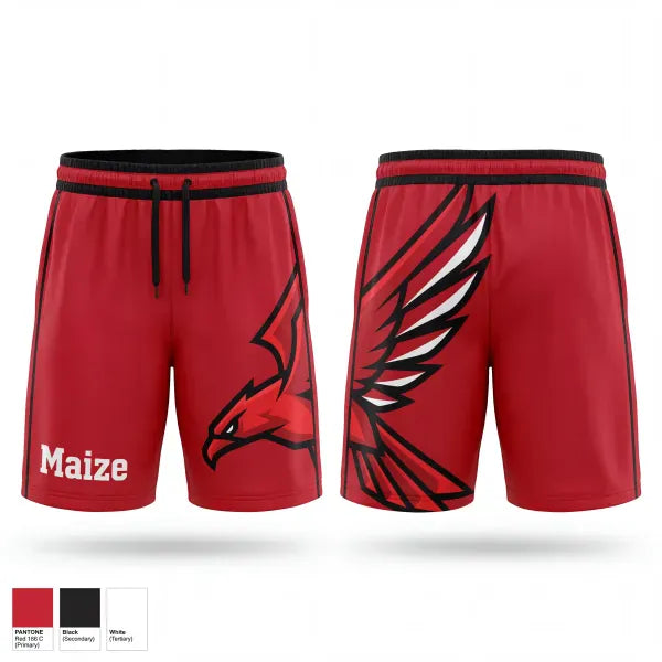 Athletic Shorts With Pockets, Maize, Wrestling, Teamtime, Team time, sublimation, custom sports apparel, team uniforms, spirit wear, spiritwear, sports uniforms, custom shirts, team store, custom team store, fundraiser sports, apparel fundraiser