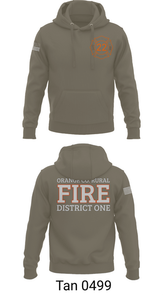 Hoodie, Orange County Rural District 1 Fire Department, , Teamtime, Team time, sublimation, custom sports apparel, team uniforms, spirit wear, spiritwear, sports uniforms, custom shirts, team store, custom team store, fundraiser sports, apparel fundraiser
