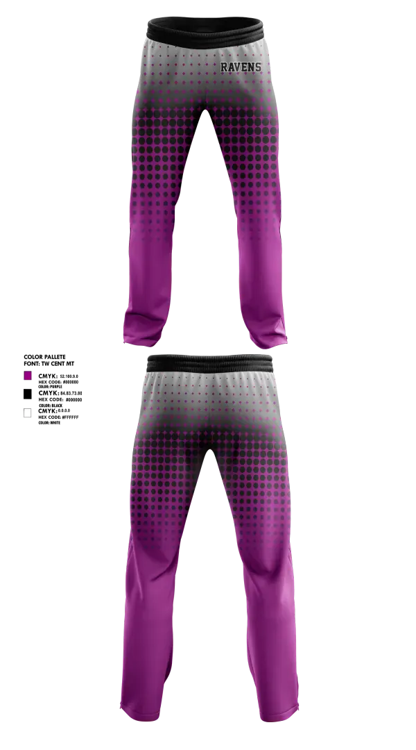 Sweatpants, RAVENS, , Teamtime, Team time, sublimation, custom sports apparel, team uniforms, spirit wear, spiritwear, sports uniforms, custom shirts, team store, custom team store, fundraiser sports, apparel fundraiser