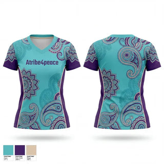 Womens Short Sleeve Vneck Shirt, Atribe4peace, Cheer, Teamtime, Team time, sublimation, custom sports apparel, team uniforms, spirit wear, spiritwear, sports uniforms, custom shirts, team store, custom team store, fundraiser sports, apparel fundraiser