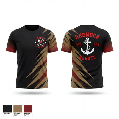 Herndon High School NJROTC 90971829 Short Sleeve Performance Shirt - 1