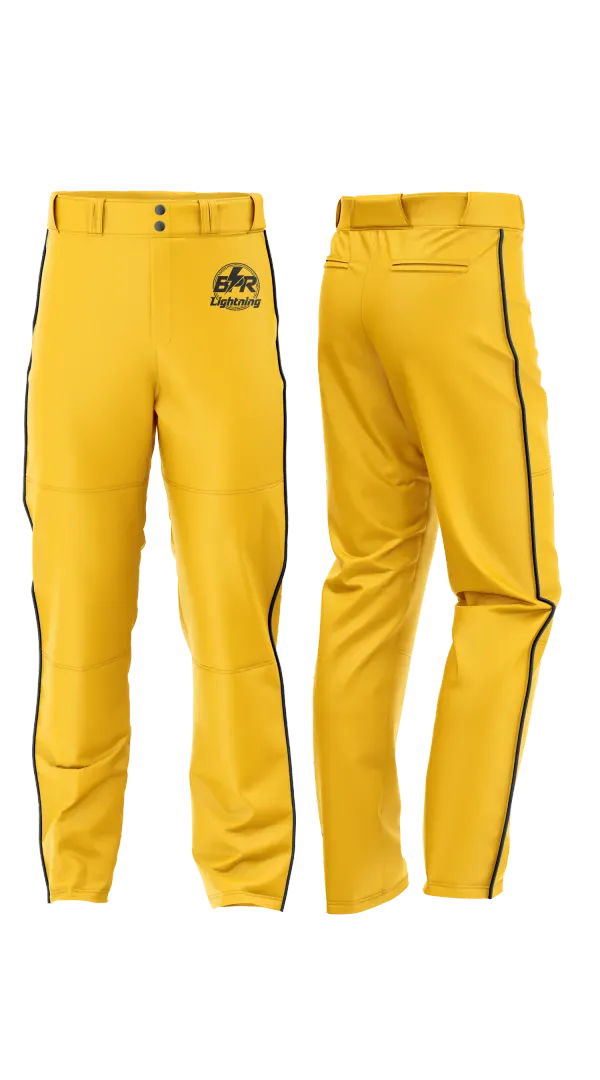 Baseball Pants, BPR Lightning, Baseball, Teamtime, Team time, sublimation, custom sports apparel, team uniforms, spirit wear, spiritwear, sports uniforms, custom shirts, team store, custom team store, fundraiser sports, apparel fundraiser