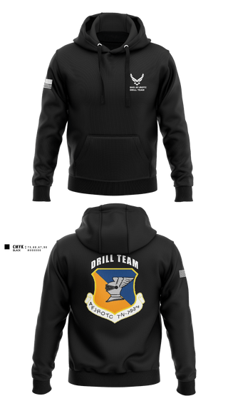 Hoodie, WBHS AFJROTC, Air Force, Teamtime, Team time, sublimation, custom sports apparel, team uniforms, spirit wear, spiritwear, sports uniforms, custom shirts, team store, custom team store, fundraiser sports, apparel fundraiser