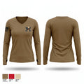 HSC 615TH ASB 77299590 Women's Long Sleeve V-neck Shirt - 1