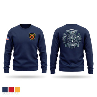 Crew Neck Sweatshirt, Station 2, Fire Department, Teamtime, Team time, sublimation, custom sports apparel, team uniforms, spirit wear, spiritwear, sports uniforms, custom shirts, team store, custom team store, fundraiser sports, apparel fundraiser
