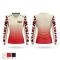 Lubbock Sluggers Women's Long Sleeve V-neck Shirt - 1