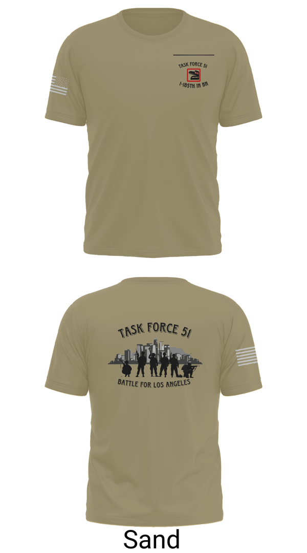 Old School Cotton Feel Shirt, 1-185th IN BN, , Teamtime, Team time, sublimation, custom sports apparel, team uniforms, spirit wear, spiritwear, sports uniforms, custom shirts, team store, custom team store, fundraiser sports, apparel fundraiser