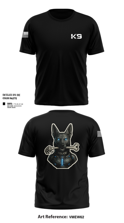 Willoughby K9 40647352 Short Sleeve Performance Shirt - 100