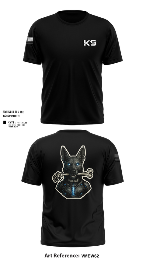 Short Sleeve Performance Shirt, Willoughby K9, Police, Teamtime, Team time, sublimation, custom sports apparel, team uniforms, spirit wear, spiritwear, sports uniforms, custom shirts, team store, custom team store, fundraiser sports, apparel fundraiser