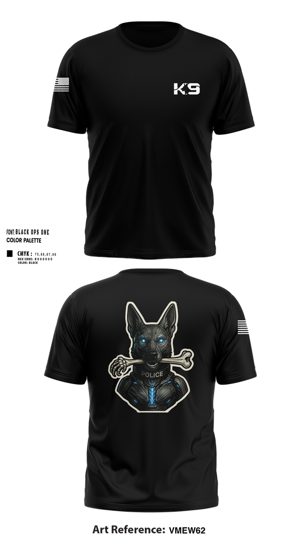 Short Sleeve Performance Shirt, Willoughby K9, Police, Teamtime, Team time, sublimation, custom sports apparel, team uniforms, spirit wear, spiritwear, sports uniforms, custom shirts, team store, custom team store, fundraiser sports, apparel fundraiser