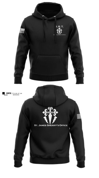 Hoodie, St. James Parish Sheriff's Office SRT, Police, Teamtime, Team time, sublimation, custom sports apparel, team uniforms, spirit wear, spiritwear, sports uniforms, custom shirts, team store, custom team store, fundraiser sports, apparel fundraiser